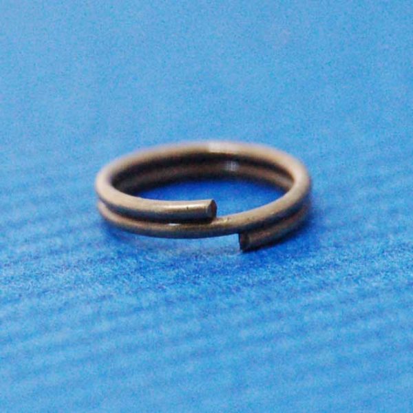 Split Ring (8mm) | Antique Brass Metal