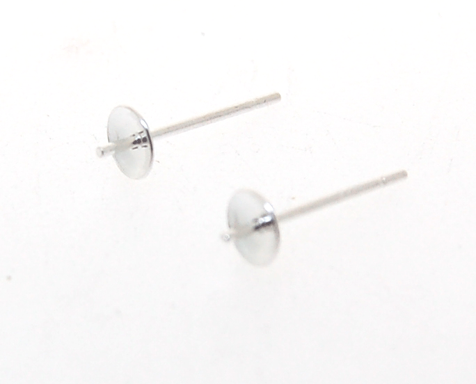 Pearl stud with post | Sterling Silver(pair)
