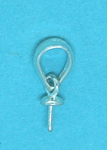 Sterling Silver Bail 6mm with 3mm Cap