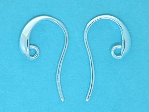 Earwire Sterling Silver Open -Tapered Wire