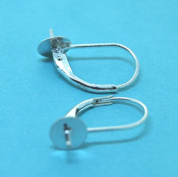 Leaver Back Earring with Pin 17x10mm