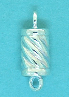 Magnetic Clasp Twist Tube Sterling Silver