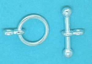10mm Round Sterling Silver Toggle with 16mm