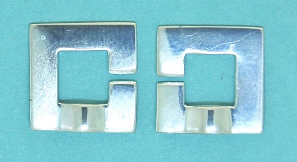 C- Clasp Square Sterling Silver 14mm