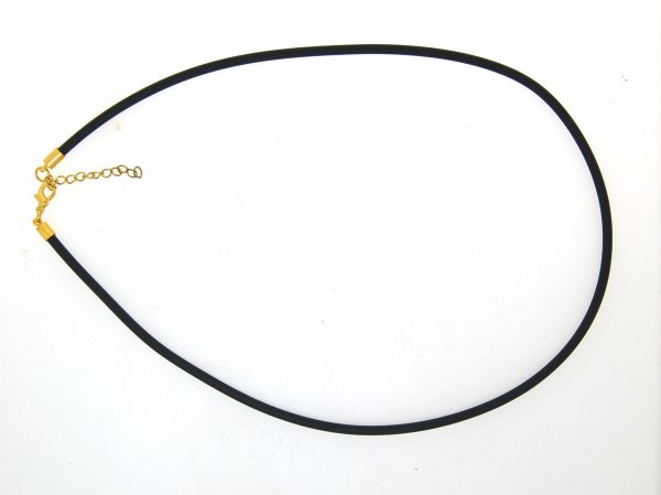 Neoprene Choker 2.5mm with Gold Plate Parrot Clasp