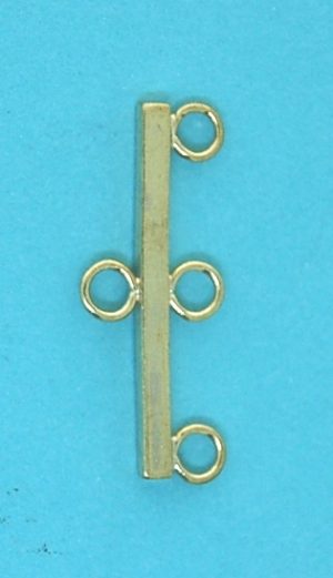 3 Strand Connector | Gilt Plated