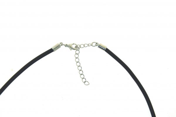 Neoprene Choker 3.0mm with Silver Plate Parrot Clasp