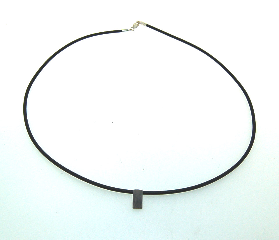 Neoprene Choker with Sterling Silver Parrot Clasp