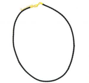 Bolar Leather Chocker 4.0mm with Gold Plate Parrot Clasp