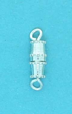 Silver Necklace Barrel Clasp
