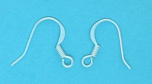 Silver Earwire with Spring