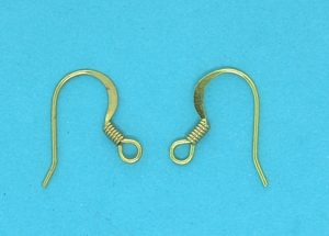 Gilt Earwire with Spring